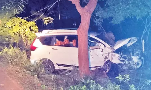 ஆழ்வார்குறிச்சி அருகே கார் விபத்து... டிரைவர் பலி