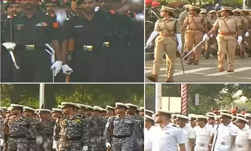 குடியரசு தினவிழா ஒத்திகை... காமராஜர் சாலையில் போக்குவரத்து மாற்றம்