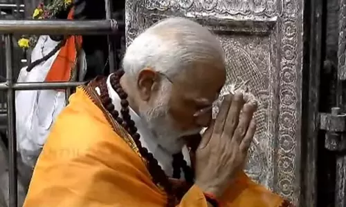 ராமேஸ்வரம் ராமநாத சுவாமி கோவிலில் சாமி தரிசனம் செய்தார் பிரதமர் மோடி