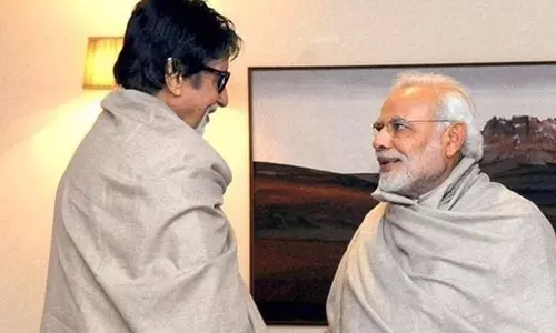 அமிதாப்பின் கை காயம் குறித்து விசாரித்த பிரதமர்