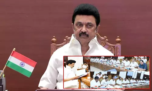 முதல்- அமைச்சர் மு.க.ஸ்டாலின் தலைமையில் இன்று காலை தமிழக அமைச்சரவை கூட்டம்