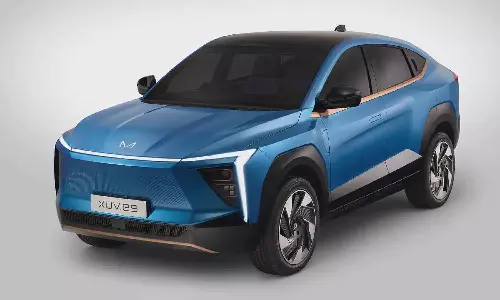 450கி.மீ. ரேன்ஜ் கொண்ட மஹிந்திரா எலெக்ட்ரிக் கார் - லீக் ஆன ஸ்பை படங்கள்