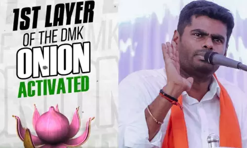 தி.மு.க. என்ற வெங்காயத்தின் முதல் அடுக்கு- மூத்த பத்திரிகையாளர்களை விமர்சித்த அண்ணாமலை