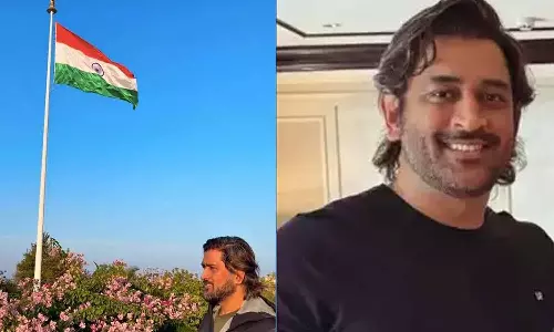 எம்.எஸ். டோனியின் குடியரசு தின விழா கொண்டாட்டம் - வைரலாகும் வீடியோ