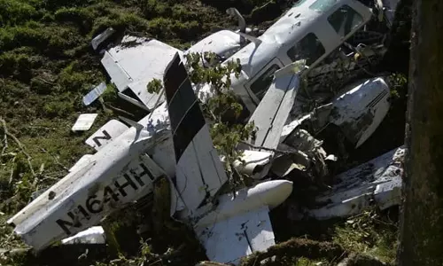 பிரேசிலில் விபத்து: விமானம் தரையில் விழுந்து நொறுங்கி 7 பேர் பலி