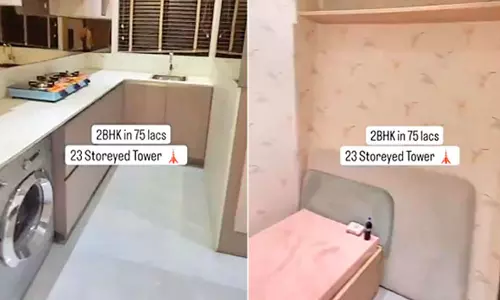 மும்பையில் 323 சதுர அடி பிளாட்டின் விலை ரூ.75 லட்சம்... வைரலான வீடியோவால் அதிர்ச்சி