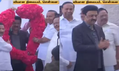 வெளிநாட்டு பயணத்தை முடித்துக்கொண்டு சென்னை திரும்பினார் முதலமைச்சர்: அமைச்சர்கள் வரவேற்பு