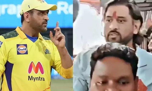 சாமி தரிசனம் செய்த டோனி- வைரலாகும் வீடியோ