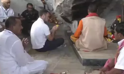 ஒடிசா கோவிலில் சாமி தரிசனம் செய்த ராகுல் காந்தி