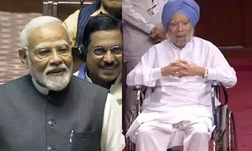 மாநிலங்களவையில் மன்மோகன் சிங்கை வெகுவாக பாராட்டி பேசிய பிரதமர் மோடி