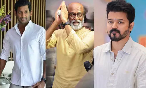 அரசியல் கேள்விகள் வேண்டாம்- விஜய், விஷால் பற்றி கருத்து கூற ரஜினி மறுப்பு