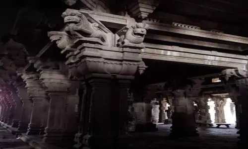 ராமேஸ்வரத்தை நினைவூட்டும் பிரகாரம்