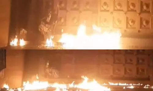 மயிலாப்பூர் கபாலீஸ்வரர் கோவில் வாசலில் தீ வைத்து எரித்த நபர் கைது