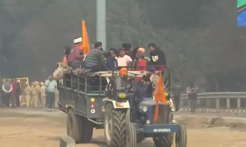 டெல்லி சலோ பேரணியை தொடங்கினர் விவசாயிகள்