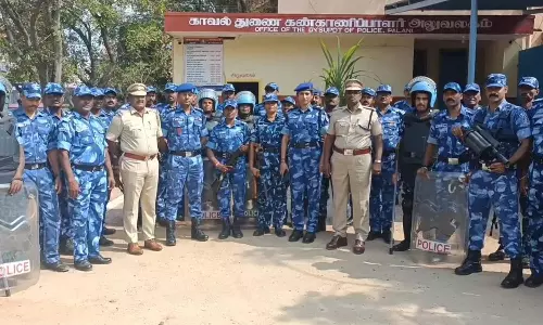 பழனி கோவிலில் அதிவிரைவு படையினர் திடீர் ஆய்வு