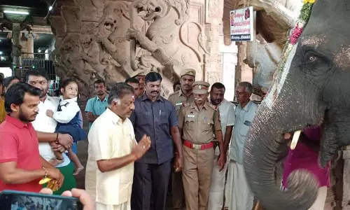 ஸ்ரீவில்லிபுத்தூர் ஆண்டாள் கோவிலில் ஓ.பன்னீர்செல்வம் இன்று சாமி தரிசனம்