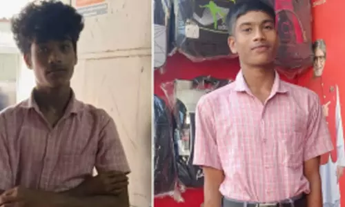 பண்ருட்டி அருகே மாணவனுக்கு முடி திருத்தம் செய்த சப்-இன்ஸ்பெக்டர்