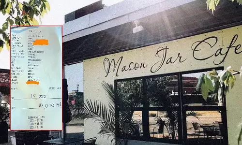 டிப்ஸாக இவ்வளவு தொகையா... ஊழியர்களை ஆச்சர்யத்தில் மூழ்கடித்த நபர்...!