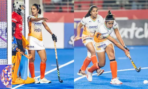 புரோ ஹாக்கி லீக்: பெனால்டி ஷூட் அவுட் முறையில் அமெரிக்காவை வீழ்த்திய இந்திய பெண்கள் அணி