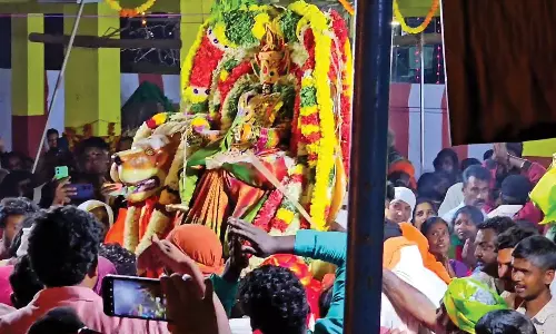 பொக்காபுரம் மாரியம்மன் கோவில் தேர்த்திருவிழா- படுகர் இன மக்கள் நடனமாடி ஆரவாரம்