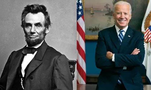 ஆபிரகாம் லிங்கனுக்கும் ஜோ பைடனுக்கும் 160-வருட தொடர்பு!