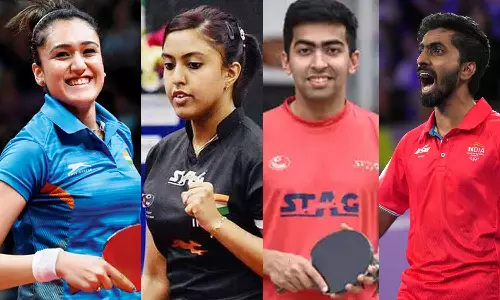 உலக டேபிள் டென்னிஸ் சாம்பியன்ஷிப்: நாக் அவுட் சுற்றுக்கு நுழைந்த இந்திய ஆடவர், பெண்கள் அணி