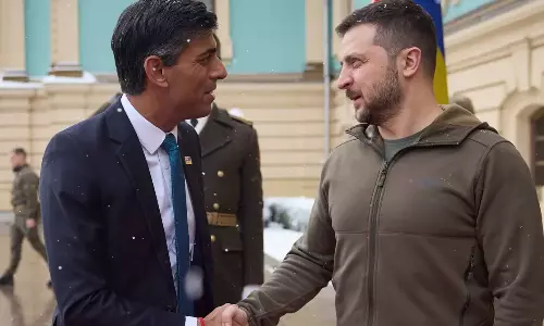 ரஷிய சர்வாதிகாரத்திற்கு எதிராக உக்ரைனுக்கு தொடர்ந்து உதவுவோம்: ரிஷி சுனக்