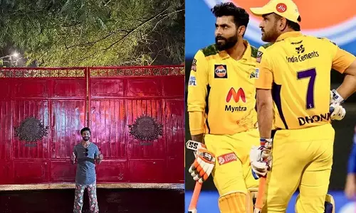 ரசிகனாக டோனி வீட்டின் முன் நிற்கும் ஜடேஜா- வைரலாகும் புகைப்படம்