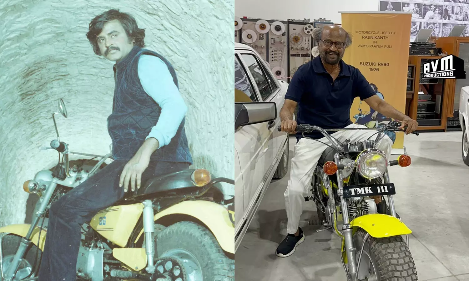 பாயும் புலி படத்தில் பயன்படுத்திய பைக்- வைரலாகும் ரஜினியின் புகைப்படம்