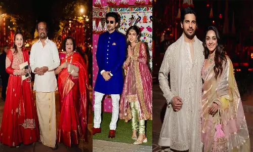 அம்பானி வீட்டு திருமண விழா - மகிழ்ச்சியில் ஆர்ப்பரித்த பிரபலங்கள்