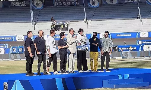 நாட்டு நாட்டு பாடலுக்கு நடனம் ஆடிய சச்சின், சூர்யா, ராம் சரண், அக்ஷய்