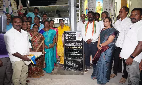 சோலார் மின்விளக்கு திட்டத்தை தொடங்கி வைத்தார் காங்கிரஸ் எம்.பி விஜய் வசந்த்