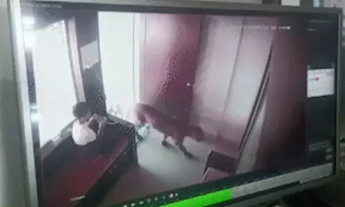 அலுவலகத்திற்குள் புகுந்த சிறுத்தை: அசால்டாக உள்ளே வைத்து பூட்டிய சிறுவன்