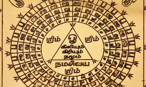 ஓம் ஒலியில் உருவான ஸ்ரீ சக்கரம்