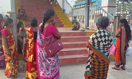 பொன்னேரி ரெயில் நிலையத்தில் குரங்குகள் தொல்லை