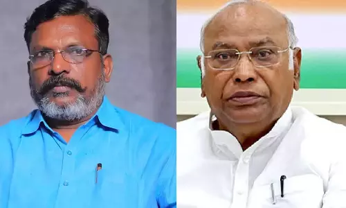 ராகுல் காந்தி யாத்திரை நிறைவு விழாவில் பங்கேற்க திருமாவளவனுக்கு அழைப்பு- மல்லிகார்ஜூன கார்கே கடிதம்