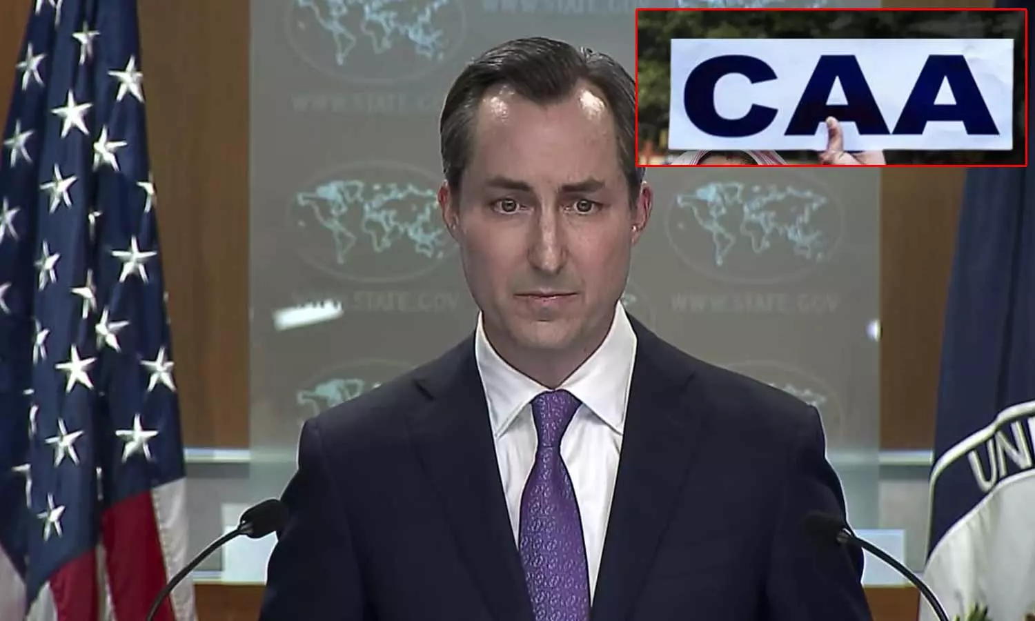 சிஏஏ குறித்து உன்னிப்பாக கவனிக்கிறோம்: அமெரிக்கா சிஏஏ குறித்து உன்னிப்பாக கவனிக்கிறோம்: அமெரிக்கா