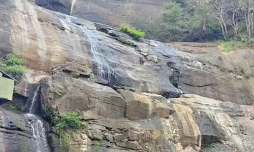 தென்காசி மாவட்டத்தில் சுட்டெரிக்கும் வெயிலால் வறண்ட குற்றால அருவிகள்