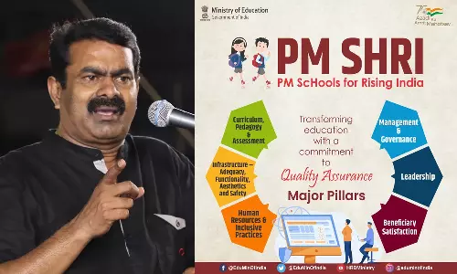 தமிழ்நாட்டில் புதிய கல்விக் கொள்கையான ஸ்ரீ பள்ளி திட்டம்: தமிழக அரசுக்கு சீமான் கண்டனம்