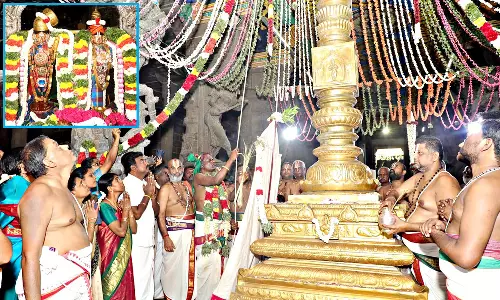 ஸ்ரீவில்லிபுத்தூரில் இன்று கொடியேற்றத்துடன் தொடங்கிய ஆண்டாள் ரெங்கமன்னார் திருக்கல்யாணம்