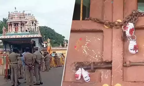 9 மாதங்களுக்கு பிறகு திரவுபதி அம்மன் கோயில் சீல் அகற்றம்