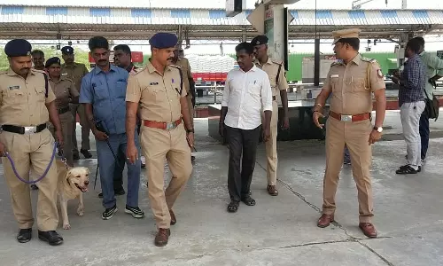 பழனி ரெயில் நிலையத்திற்கு வெடிகுண்டு மிரட்டல்