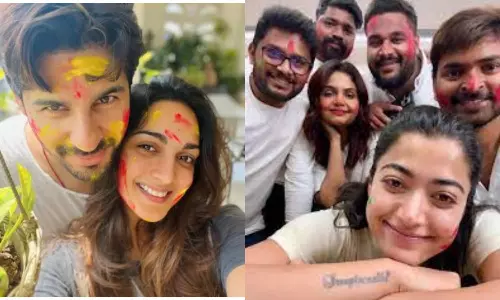 ஹோலி கொண்டாடிய திரை உலக பிரபலங்கள்