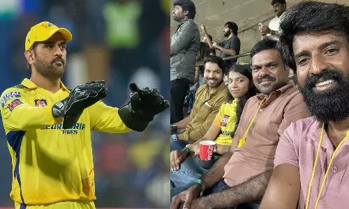ஐபிஎல் 2024 : சென்னை - குஜராத் போட்டியை நேரில் பார்த்து ரசித்த சூரி