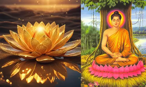 அன்பின் வெளிப்பாடாக மாறிய தங்க தாமரை