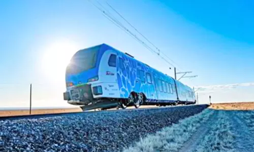 கின்னஸ் சாதனை படைத்த  ஹைட்ரஜன் பயணிகள் ரெயில்