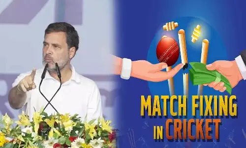 தேர்தலில் மோடி மேட்ச் பிக்சிங் செய்து வெற்றி பெற முயல்கிறார்- ராகுல்காந்தி