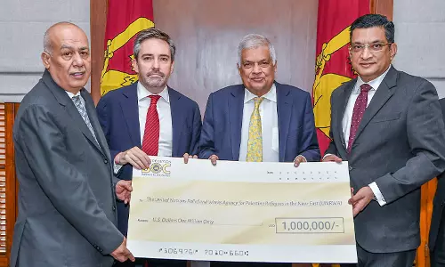 காசா பகுதியில் பாதிக்கப்பட்ட குழந்தைகளுக்கு ரூ. 8.22 கோடி நன்கொடை- இலங்கை அரசு