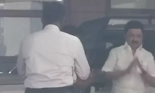 துரை தயாநிதியிடம் நலம் விசாரித்தார் முதலமைச்சர் மு.க.ஸ்டாலின்