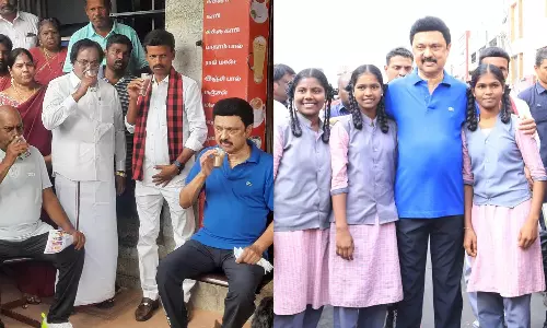 திருவண்ணாமலை மாடவீதியில் முதலமைச்சர் மு.க.ஸ்டாலின் பிரசாரம்